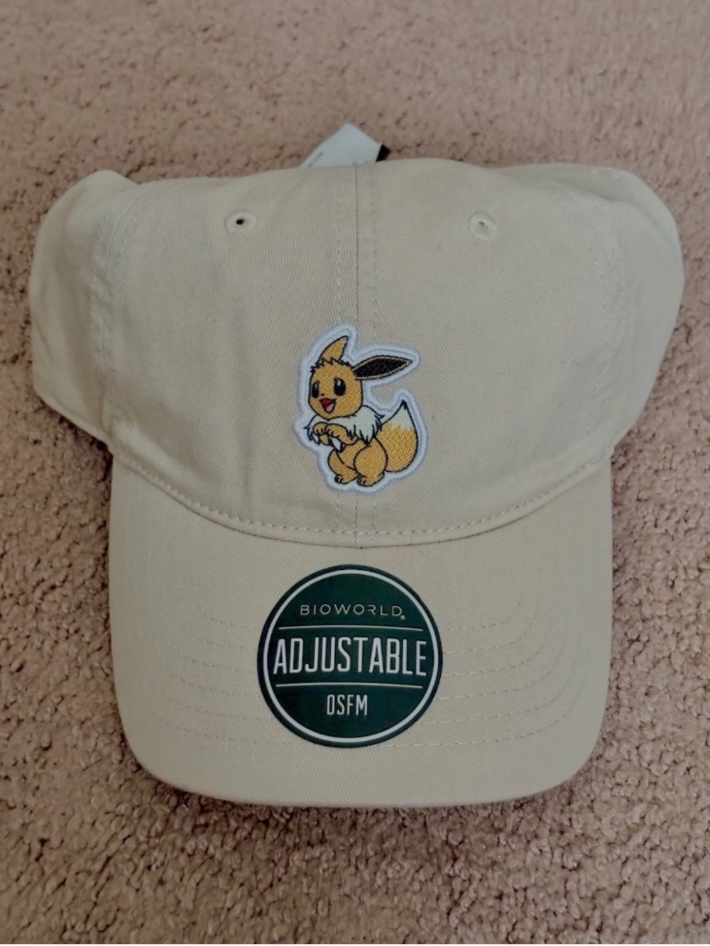 Pokemon Eevee Adjustable Snapback Cap Hat NWT Hot Topic Exclusive Nintendo New